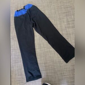 Peek Boy’s Sz 8 Black Joggers with Blue Color Block Band
